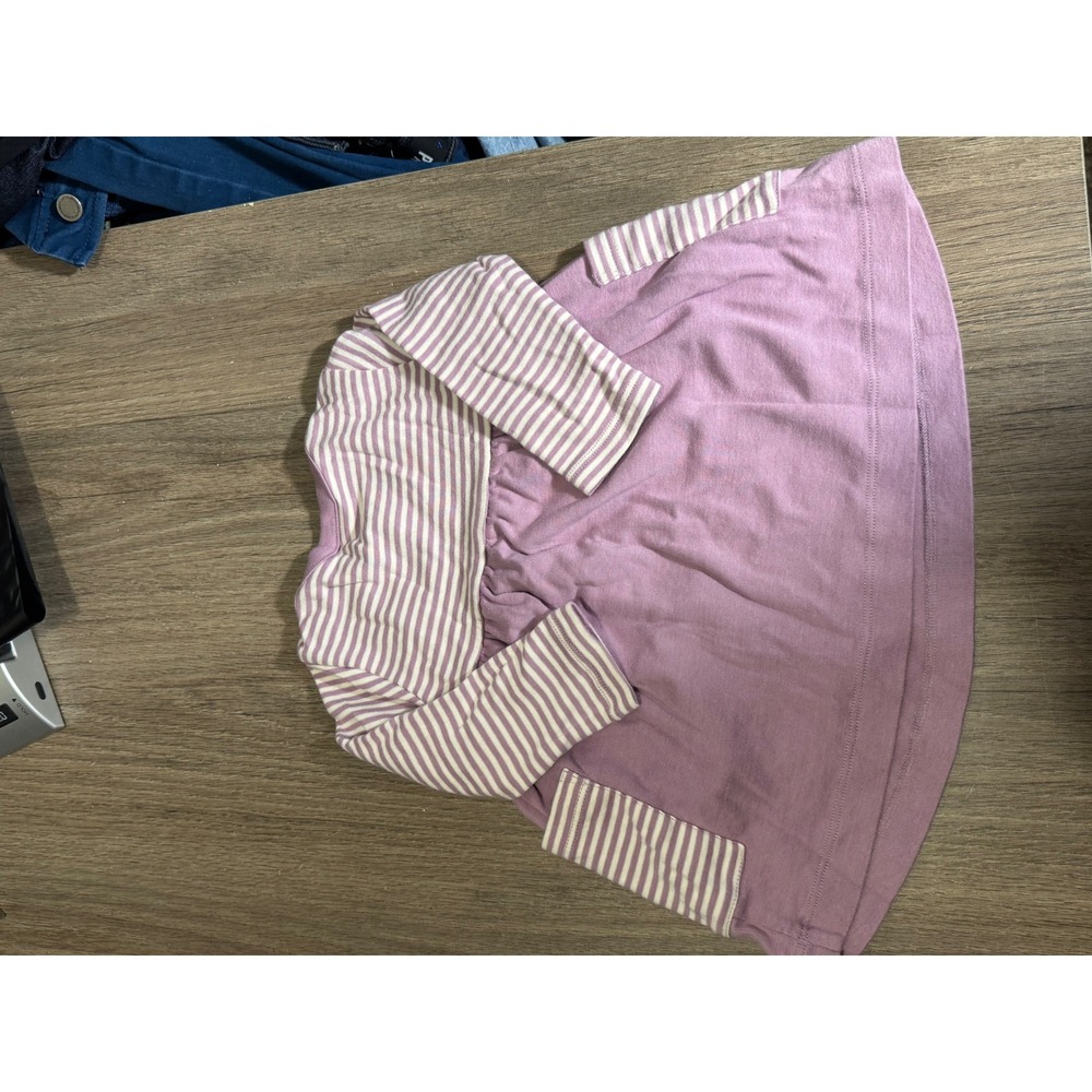 Hanna Andersson Purple Dress 60cm US 3-6 Months Long Sleeve Organic Cotton - Picture 5 of 5